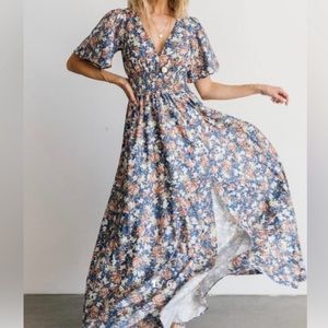 Baltic Born Verona Smocked Maxi Dress M